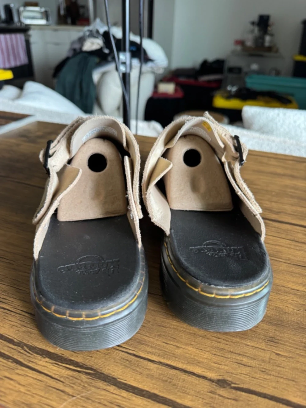 Dr Martens Carlson Suede Slip On Open Back Mule